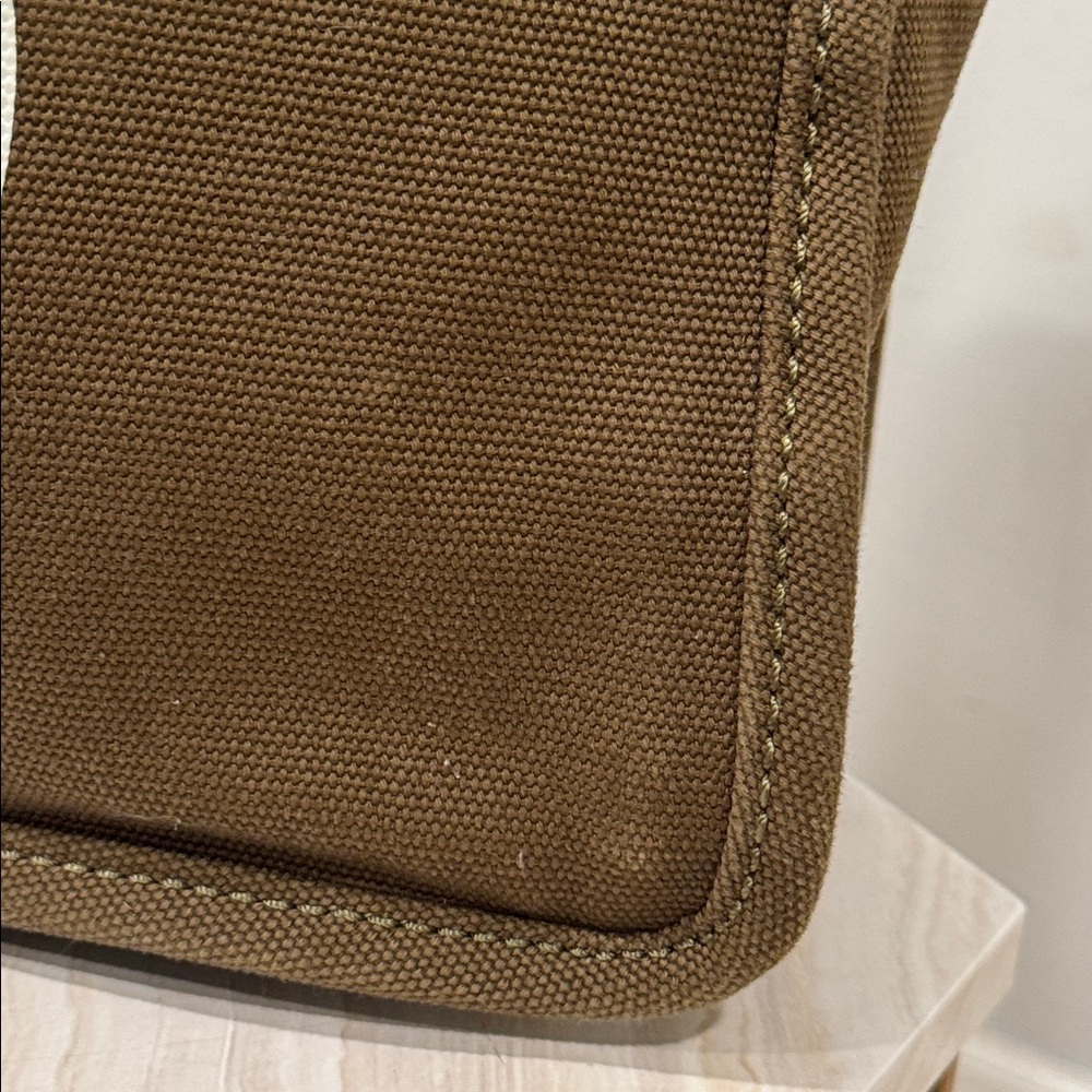 Marc Jacobs Bag Signet Canvas Olive Green Logo Tote - Picture 6 of 17